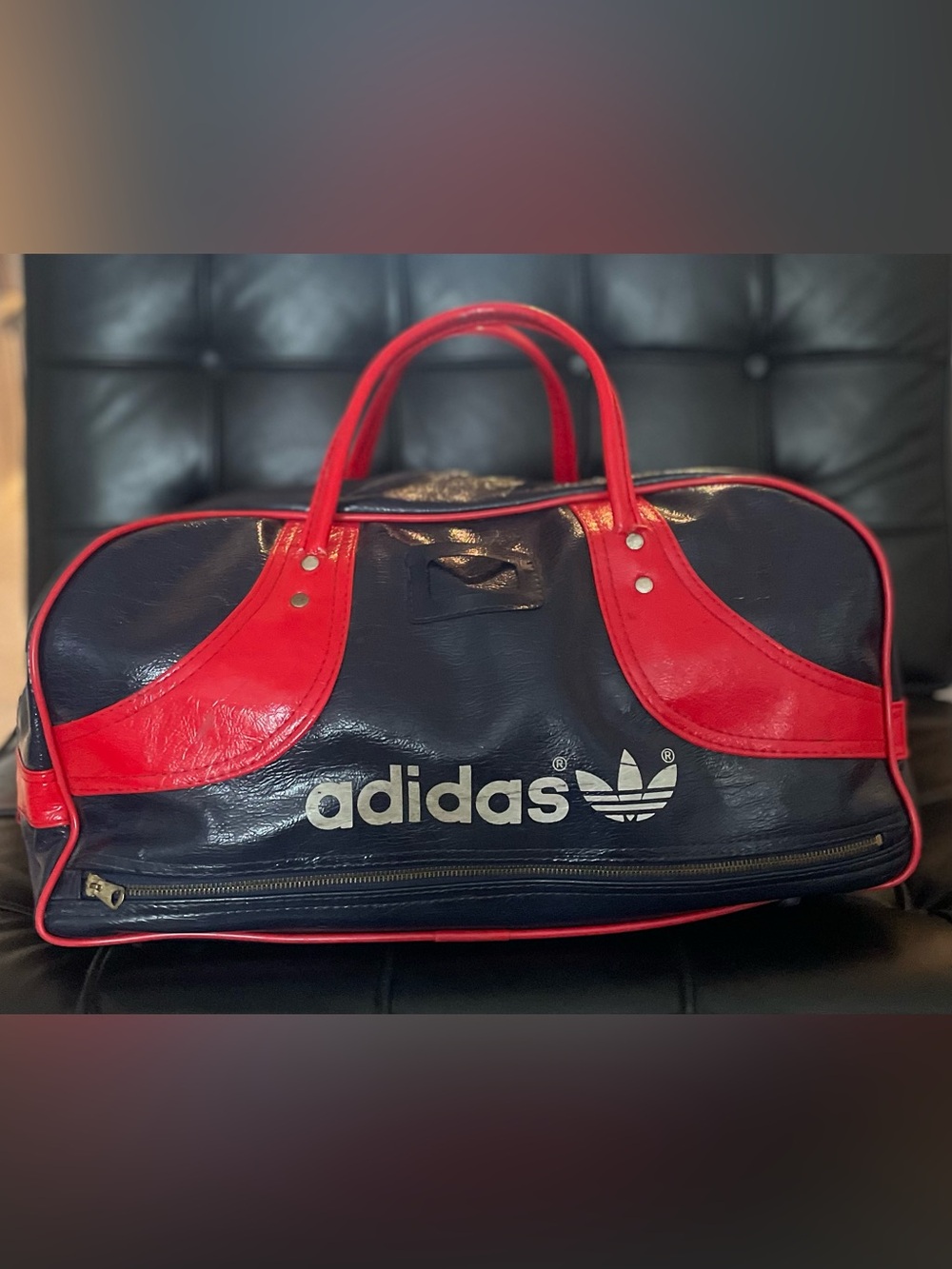 Vintage Adidas vinyl gym bag - 1970-80s